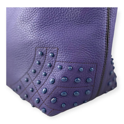 Tods Leather AMR Tote in Blueberry 4