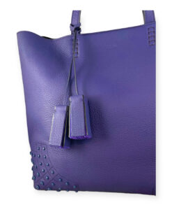 Tods Leather AMR Tote in Blueberry 14