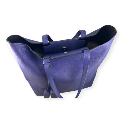 Tods Leather AMR Tote in Blueberry 7