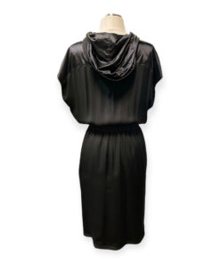 Versace Logo Hooded Dress in Black 17