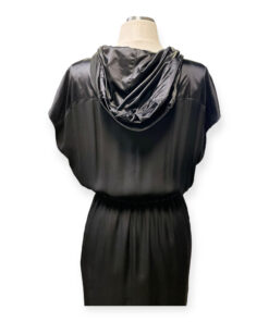 Versace Logo Hooded Dress in Black 18