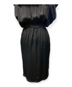 Versace Logo Hooded Dress in Black 14