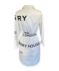 Burberry Crown Dress in White Black Red 11