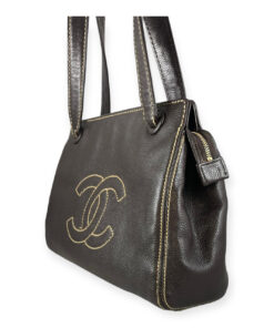 Chanel Contrast Stitch Shoulder Bag 12