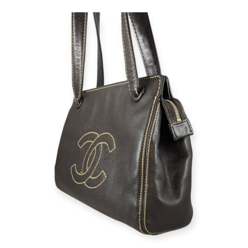 Chanel Contrast Stitch Shoulder Bag 2
