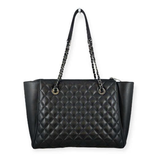Chanel Quilted Shopping Tote in Black 4