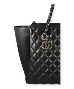 Chanel Quilted Shopping Tote in Black 14