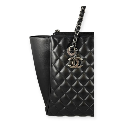 Chanel Quilted Shopping Tote in Black 3