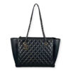 Chanel Quilted Shopping Tote in Black