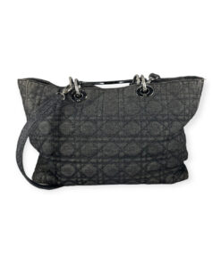 Dior Cannage Quilted Lady Dior Bag in Black Denim 11