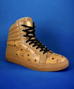 Size 8 | MCM Visetos High Top Sneakers