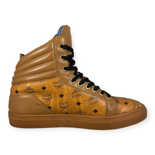 MCM Visetos High Top Sneakers in Honey 8 2