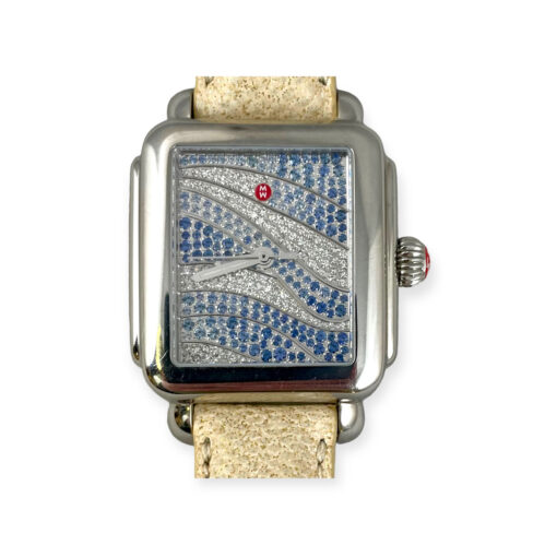 Michele Sapphire Diamond Deco Wave Watch 1