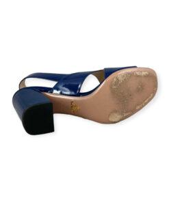 Prada Patent Sandal in Blue 39.5 10