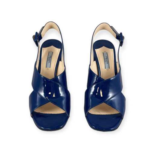 Prada Patent Sandal in Blue 39.5 3