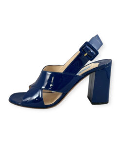 Prada Patent Sandal in Blue 39.5 6