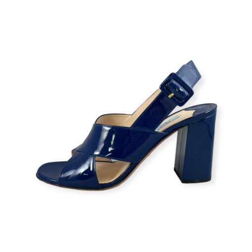 Prada Patent Sandal in Blue 39.5 1