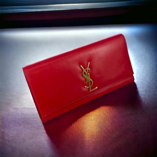 Saint Laurent Kate Clutch in Red