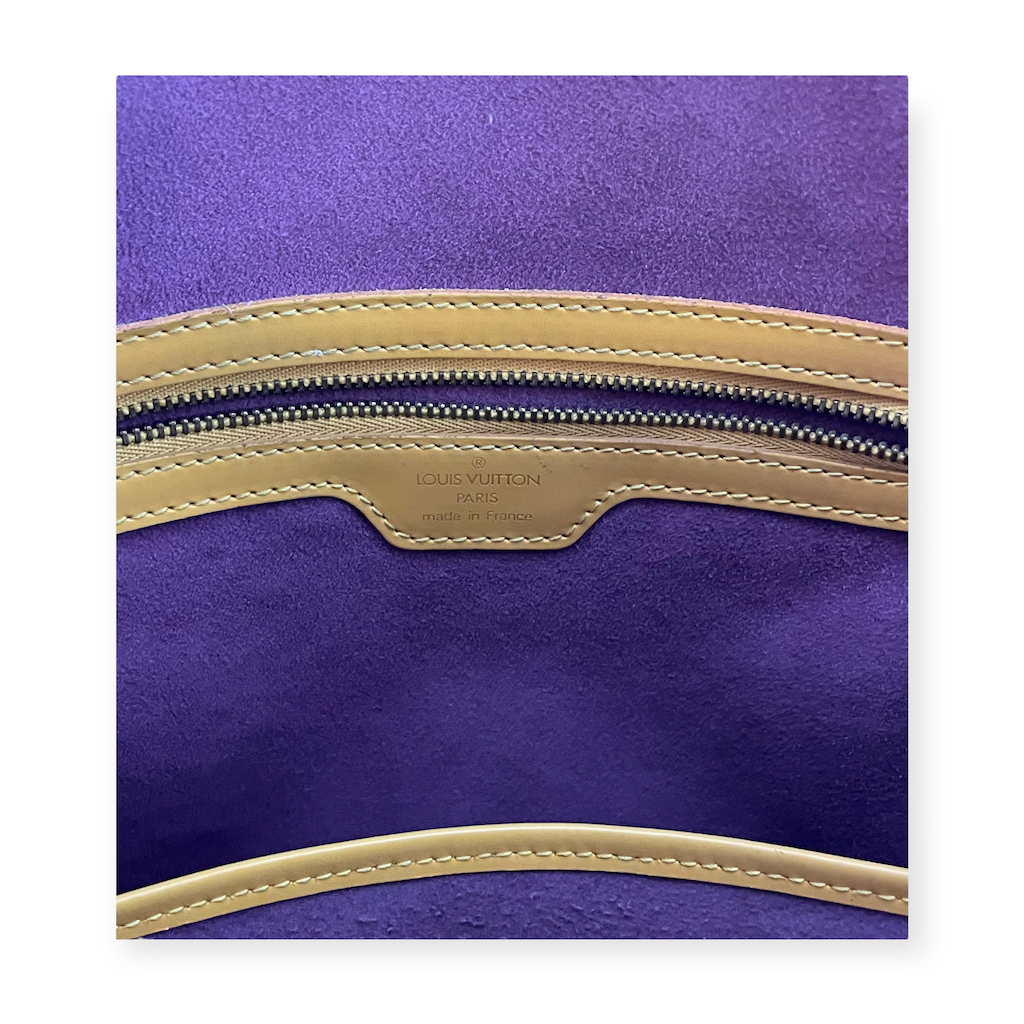 yellow and purple louis vuittons wallet