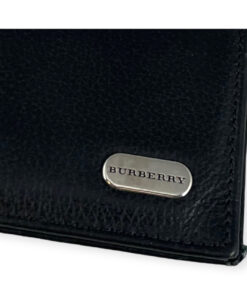 Burberry Mens Leather Wallet in Black