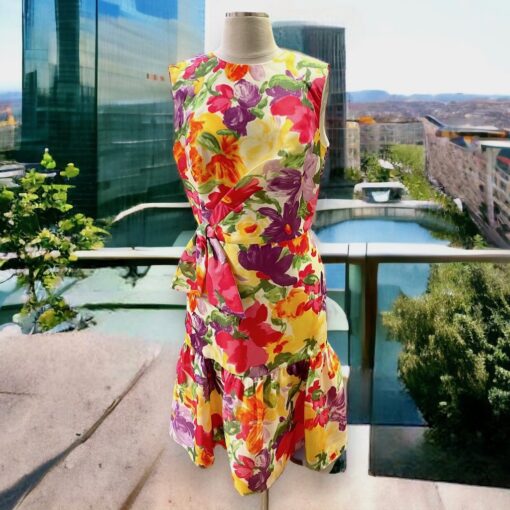 Size 12 | Carolina Herrera Floral Dress in Multicolor