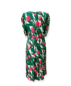 Carolina Herrera Tulip Dress in Green Pink 10 13