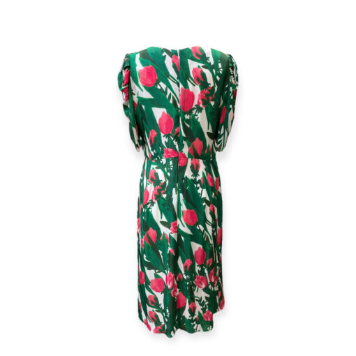 Carolina Herrera Tulip Dress in Green Pink 10 6