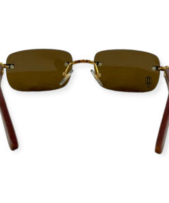 Cartier Paris 140 Wood Gold Sunglasses 15