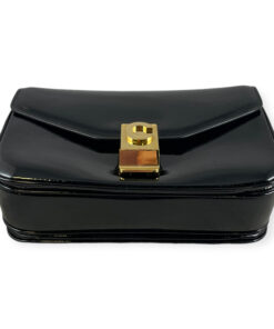 Celine C Bag Medium in Black Patent Leather 19
