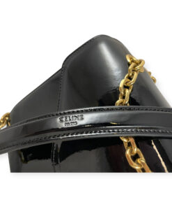 Celine C Bag Medium in Black Patent Leather 16