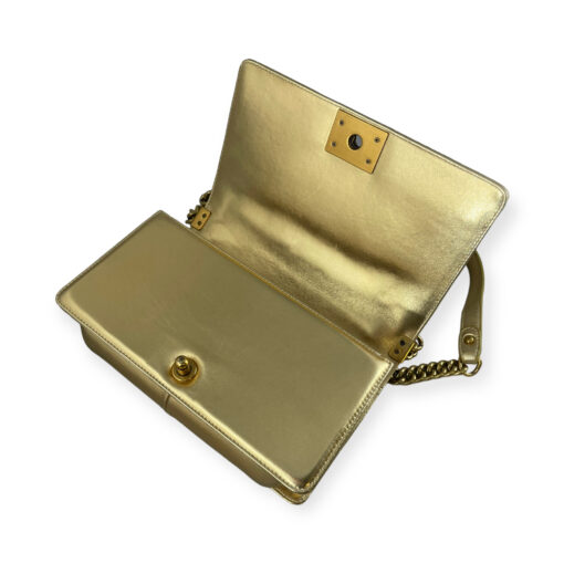 Chanel Galuchat Stingray Top Handle Boy Bag in Gold 10