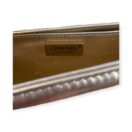 Chanel Galuchat Stingray Top Handle Boy Bag in Gold 11