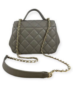 Chanel Caviar Quilted Business Affinity Top Handle Bag in Gray 21