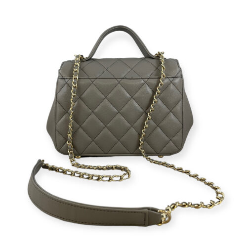 Chanel Caviar Quilted Business Affinity Top Handle Bag in Gray 5