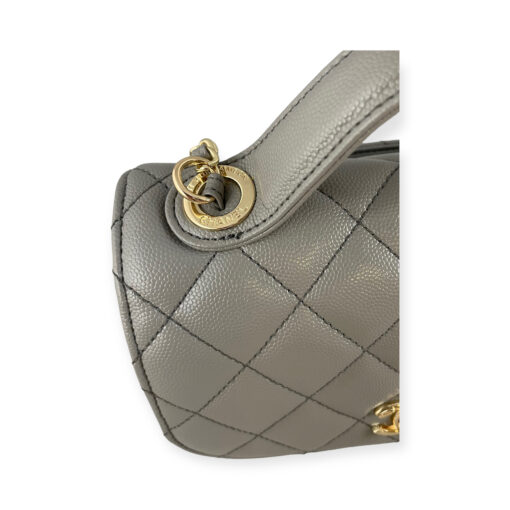 Chanel Caviar Quilted Business Affinity Top Handle Bag in Gray 7