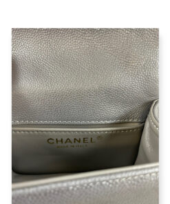 Chanel Caviar Quilted Mini Boy Bag in Grey 23