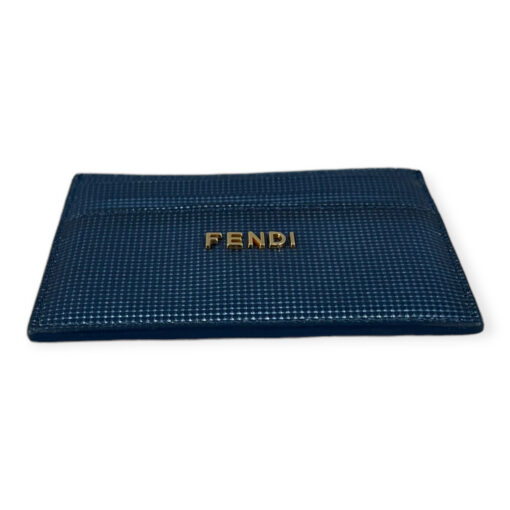 Fendi Card Holder in Metallic Blue 7