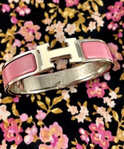 Hermes Clic Clac H Bracelet in Pink