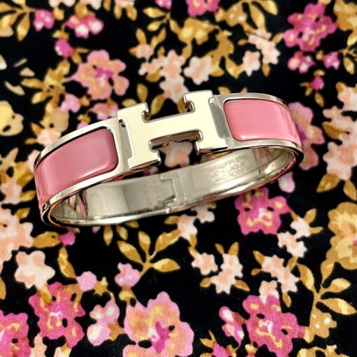 Hermes Clic Clac H Bracelet in Pink