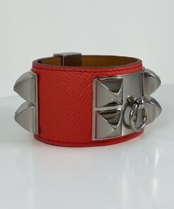 Size Small | Hermes Collier De Chien Coral Epsom Leather