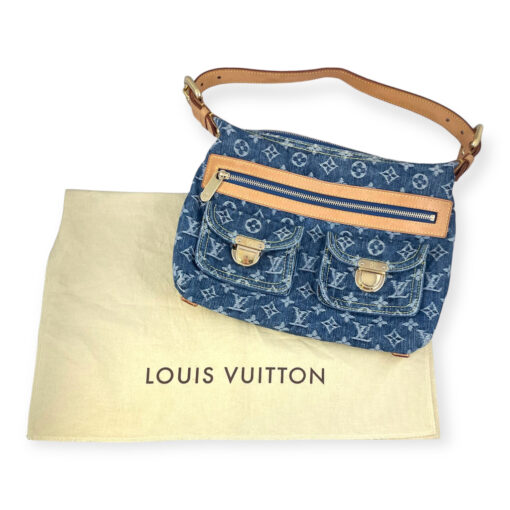 Louis Vuitton Denim Baggie PM in Blue Monogram 11