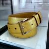 Size Medium | Prada Saffiano Belt in Gold