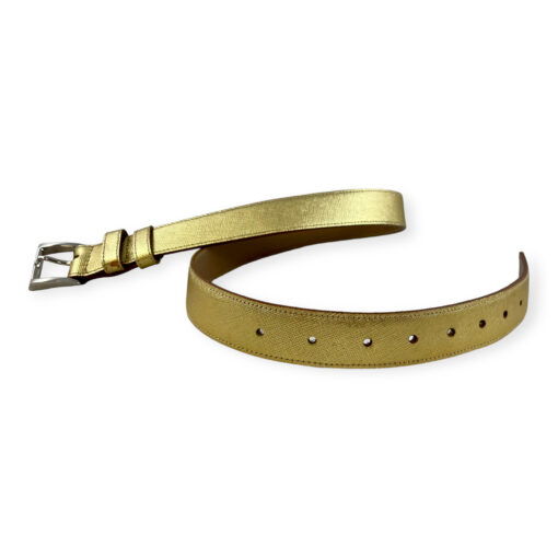 Prada Saffiano Belt in Gold 90 / 36 8