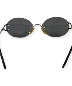 Cartier Oval Rimless Sunglasses in Black 12