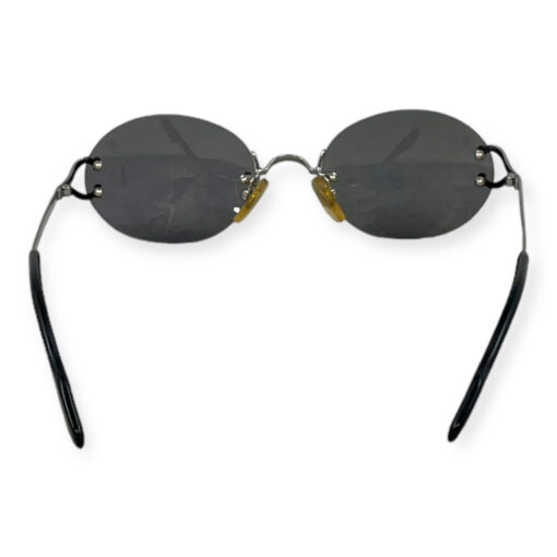 Cartier Oval Rimless Sunglasses in Black 4