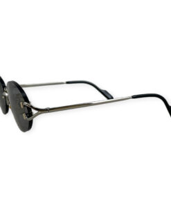 Cartier Oval Rimless Sunglasses in Black 10