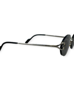 Cartier Oval Rimless Sunglasses in Black 11