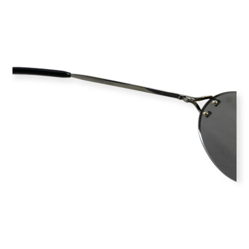 Cartier Oval Rimless Sunglasses in Black 6