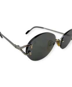 Cartier Oval Rimless Sunglasses in Black 13