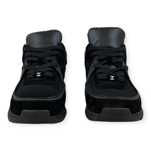 Chanel Suede CC Sneakers in Black 36 3